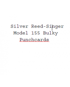 Silver Reed-Singer Standard Punchcards For Model 155