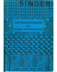 Singer 2110 - 2310 - 600 - 400 - Swedish