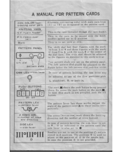 Empisal Knitmaster Mod 302 Patterns