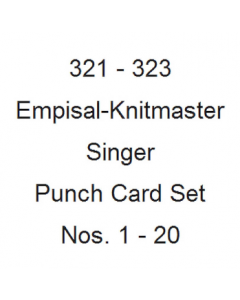 Silver Reed-Singer SK321 - 323 Punchcards