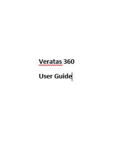 Veratas 360 User Guide 
