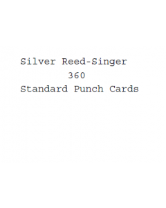 Silver Reed-Singer Standard Punchcards For Model 360