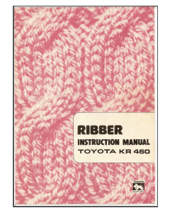 Toyota KR460 Ribber User Manual