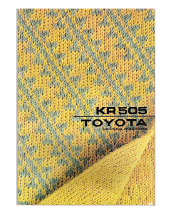 Toyota KR505 Ribber User Manual