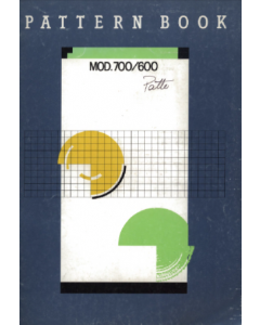 Knitmaster 600-700 Pattern Manual