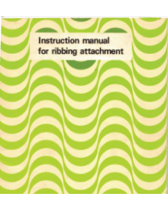 Brother KR810 Ribber User Guide