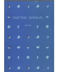 Silver Reed SK830 Knitting Manual 