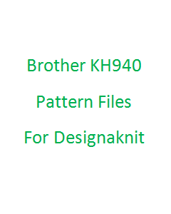 Brother KH940 Pattern Files for Designaknit