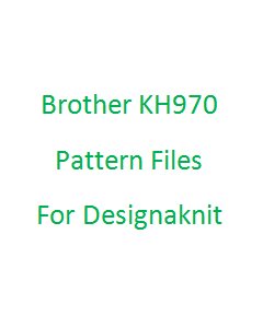Brother KH970 Pattern Files for Designaknit
