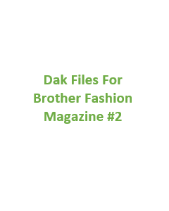 Brother Fashion Magazine 02 Files for Designaknit