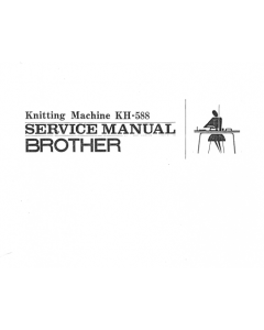 Brother KH588 Service Manual