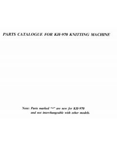 Brother KH970-Parts Manual