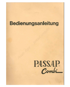 Passap Combi User Manual