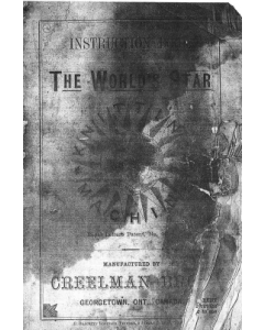 Creelman Bros The World's Star Knitting Machine Instruction Manual