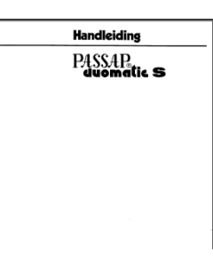 Passap Duomatic S User Manual