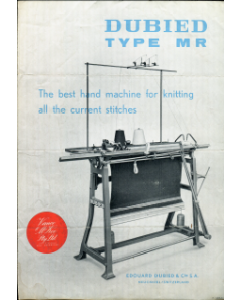 Dubied  Type MR Flyer Instructions and Parts List