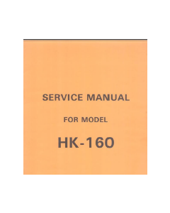HK160 and MK70 Knitting Machine Service Manual