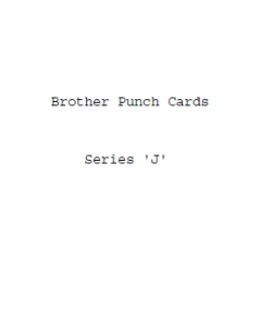 Brother J Series Punchcards