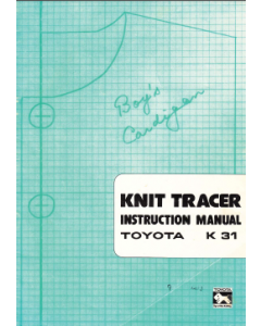 Toyota K31 Knit Tracer Manual