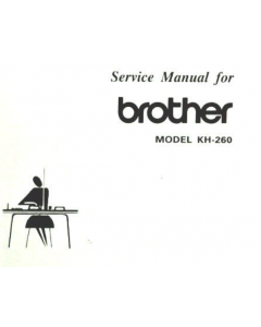 Brother KH260 Service Manual