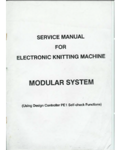 Electrinic Knitting Machine Service Manual