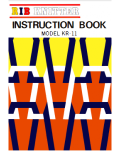 SR860 Ribber Machine Instruction Manual