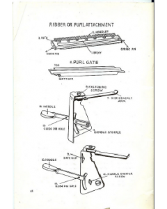 Brother KH212-  KH218 Ribber User Guide