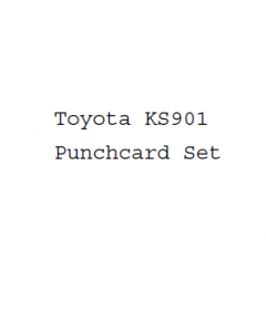 Toyota KS901 Punchcard Set 