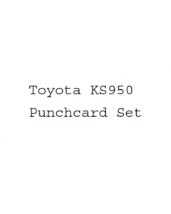 Toyota KS950 Punchcard Set 