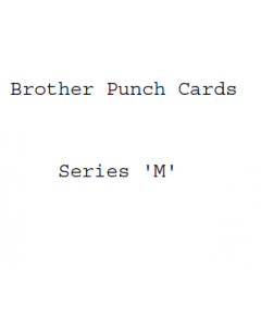 Brother M Series Punchcards
