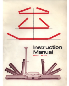 Singer MK70 Knitting Machine Instruction Manual