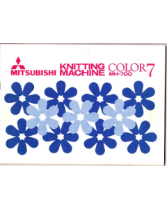 Mitsubishi Color 7 MK700 Knitting Machine Manual