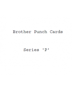 Brother P Series Punchcards