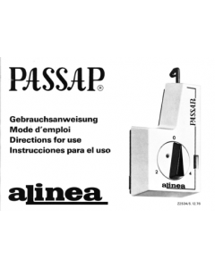 Passap Alinea user Manual