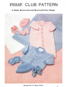 Passap Club - Design No. 13 Baby Gifts Pattern Book