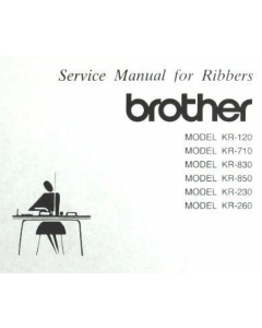 Brother KR120-KR710-KR830-KR850-KR230-KR260 Service Manual