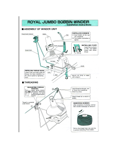 Brother Royal Jumbo Bobbin Winder User Manual
