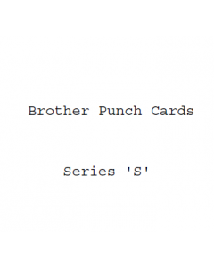 Brother S Series Punchcards