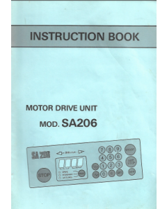 MOD SA206 Motor Drive Instruction Manual
