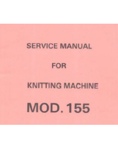 SK155 Knitting Machine Service Manual