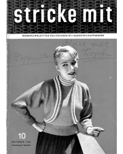 Stricke Mit 10-1956 Machine Knitting Magazine