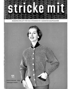 Stricke Mit 11-1956 Machine Knitting Magazine