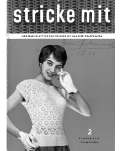Stricke Mit 2-1956 Machine Knitting Magazine