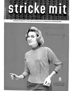 Stricke Mit 8-1956 Machine Knitting Magazine