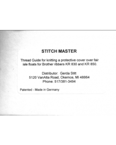 Stitch Master User Guide