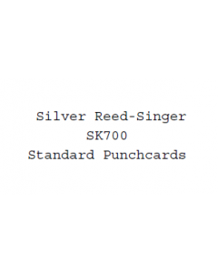 Silver Reed-Singer SK700 Standard Punchcards