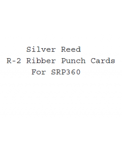Silver Reed-Singer R-2  Standard Punchcards For SRP360 Ribber