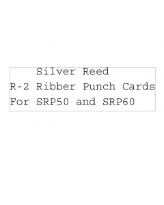 Silver Reed-Singer R-2  Standard Punchcards For SRP50 and SRP60 Ribber