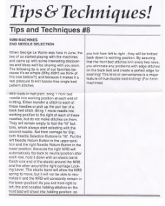 Studio Tips and Techinques Issue 08 5MM End Needle Selection