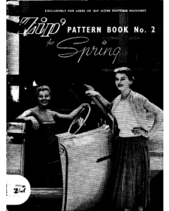 'Zip' Pattern Book No 2 for Knitting Machine